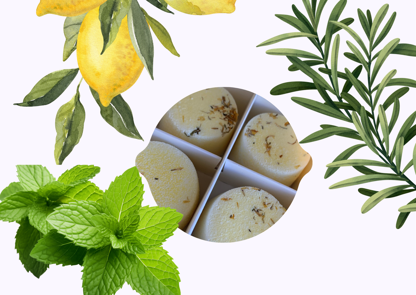 Shower Steamers Rosemary, Peppermint & Lemon